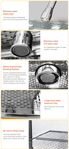 Machine à expresso professionnelle semi-automatique, cafetière électrique pour hôtels, machine à café <span class=keywords><strong>italienne</strong></span>, vente chaude - Product Image 5