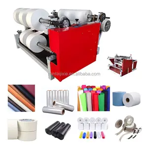 Automatic plastic film aluminum foil rewinding machine slitting and rewinding machine rewinding machine for rubber slitter