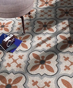 Azulejo cuadrado de 200mm x 200mm <span class=keywords><strong>Precio</strong></span> de cerámica de 30x30 Azulejos de cerámica pintados a mano curvos de piso de Color amarillo - Product Image 2