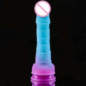 Monster Zachte Realistische Siliconen Dildo Draak Grote <span class=keywords><strong>Penis</strong></span> <span class=keywords><strong>Vagina</strong></span> Zuignap <span class=keywords><strong>Sexy</strong></span> Volwassen Speelgoed Voor Vrouwen Masseren Sekswinkel Product - Product Image 3