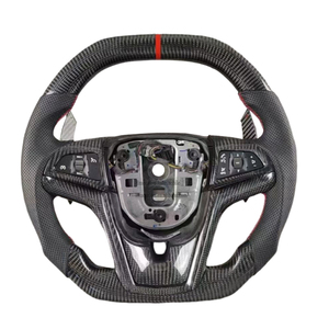 Venta Directa de Fábrica, Volante de Cuero Perforado con Fibra de Carbono para Automóvil - Product Image 1
