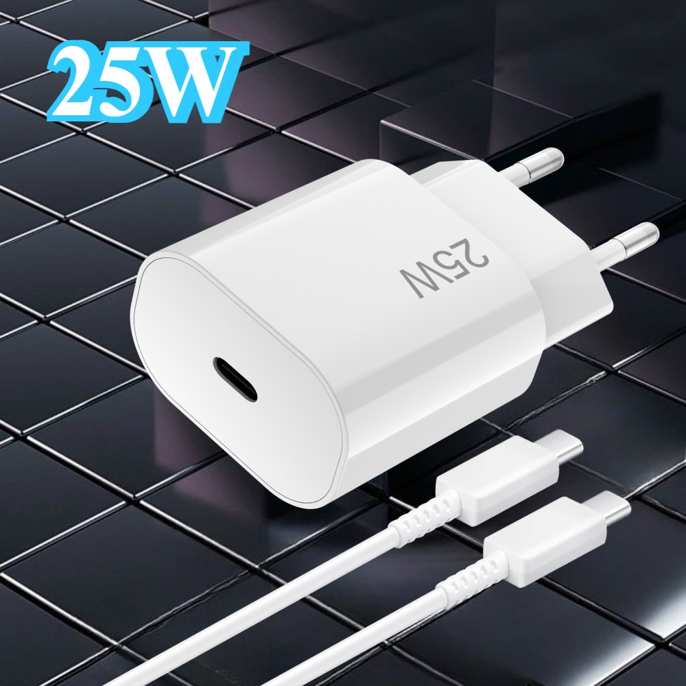 Cargador blanco/cargador+cable de 1,5M
