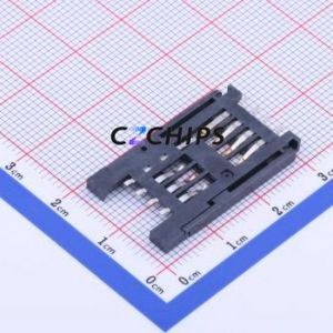 SIM-107B-ARP8 SIM Card Connector SMD Connector Flip Cover Type Mini SIM Card Card Holder 2.5mm - Product Image 2