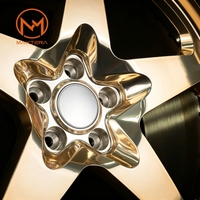 Jantes de voiture pour passagers Maxtera forgées sur mesure, polies or, style 527FMR, pour Porsche 911, Ferrari, BMW M5, M8, AMG C63, E63, jantes en alliage