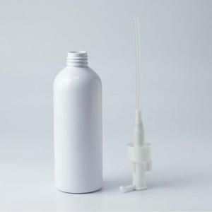 Bouteille vide ronde standard de 250 ml en PET de 25 g avec <span class=keywords><strong>pompe</strong></span> à pression <span class=keywords><strong>pour</strong></span> savon et shampoing, 24 dents, 5 couleurs au choix - Product Image 2