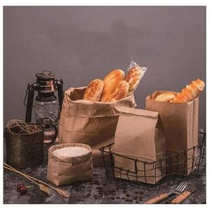 Petit sac à lunch en papier kraft recyclé avec logo personnalisé - Product Image 6