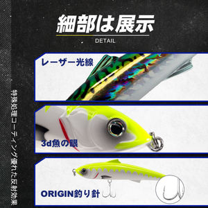 Vente en gros de leurres à crayon de 160 mm 58 g en plastique ABS, leurres durs flottants pour la pêche en eau salée, leurres pour la pêche à la basse en mer - Product Image 4