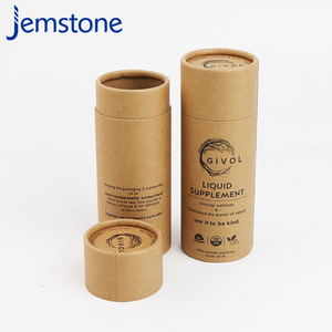Contenedor de tubo de papel cilíndrico de impresión personalizada al por mayor de fábrica física para embalaje - Product Image 1