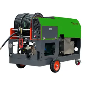 Industrial Commercial Diesel drain cleaner 140lpm High pressure power washer for Sewer Cleaning and Pipe Cleaning