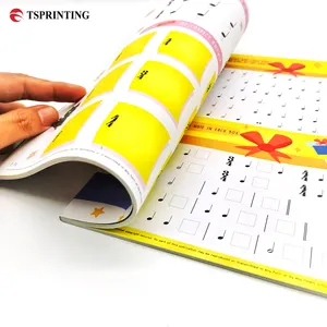 Free Sample Recyclable Paper Paperboard Printing Musical Rhymes Book Piano Music Book For Kids Children Book Printing