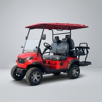 Voiturette de golf électrique de luxe 4 places homologuée route LSV 72V longue autonomie Lithium Buggy Frein à disque Certifiée DOT CE pour la retraite