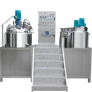 Équipement de production de cosmétiques 100L Mélangeur émulsifiant sous vide Huile pour cheveux Machine de fabrication - Product Image 3