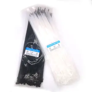 300mm 5*300 Wholesale Black White Nylon Cable Tie Nylon 66