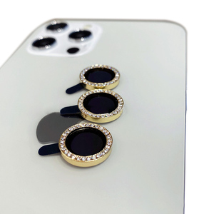 Protezione per Obiettivo <span class=keywords><strong>Fotocamera</strong></span> con Glitter e Diamanti per <span class=keywords><strong>iPhone</strong></span> 16/15/14/<span class=keywords><strong>13</strong></span>/12/11 Pro Max, Copertura Metallica per <span class=keywords><strong>Fotocamera</strong></span> - Product Image 3