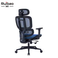 Chaise en tissu Mesh ergonomique multicolore, avec accoudoirs réglables, personnalisé, vente en gros