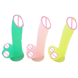 Silikon gelee Farbe Künstlicher Penis Realistischer Pilz Kopf Pferd Dildos Fotos von Gummi Penis - Product Image 4