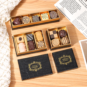 Nuevo diseño de impresión Cajas Para Bombones Barra de chocolate Diseño de embalaje Caja de papel Caja de galletas reciclada personalizada con divisor - Product Image 1