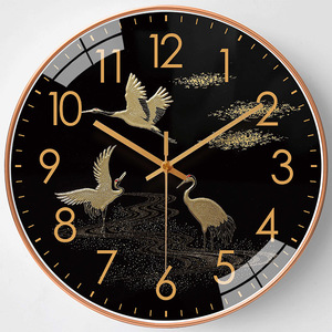 Orologio da Parete Silenzioso di Lusso Leggero Senza Foratura per Soggiorno, Stile Artistico - Product Image 6