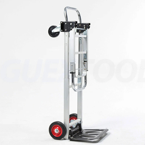 Chariot de manutention pliable tout aluminium à plateau plat pour bagages à main, courses et logistique, capacité 200KG 400KG - Product Image 5