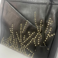 Bolso de Mujer Negro Personalizado, Popular, Hecho a Mano, de PU, de Lujo, de Moda, de Marca Famosa, de Diseñador, con una Sola Correa, Impermeable