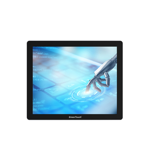 Monitor de toque verde 17 polegadas 1280x1024 para computador industrial, computador tudo em um com sistema X86 para negócios, quadro aberto - Product Image 1
