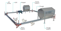 Plancher en plastique pour poulailler de poulets de chair, élevage au sol, poulailler de poulets de chair, plancher pour élevage de poulets de chair