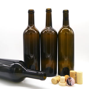 Bouteilles de vin en verre foncé de qualité supérieure, taille et logo personnalisés, 750 ml, bouteilles de vin de <span class=keywords><strong>Bordeaux</strong></span> et de Bourgogne, bouteille de vin personnalisée - Product Image 5