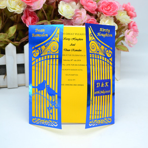 Invitaciones de Boda Personalizadas con Diseño de Jaula de Pájaros Cortadas con Láser, Tarjeta de Invitación de Boda Personalizada con Feliz Fin de Historia - Product Image 2
