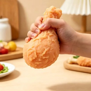 Juguete Blandito de Pierna de Pollo Frito Realista, Espuma Elástica Creativa para Aliviar el Estrés, Diversión Sensorial y Regalo al por Mayor - Product Image 1