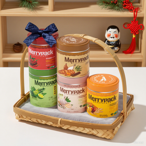 Tùy Chỉnh 500Ml Cookie Có Thể Bao Gấp Đôi Lớn Màu Xanh Lá Cây Cookie <span class=keywords><strong>Container</strong></span> Kẹo Jar Cookie Hộp - Product Image 3