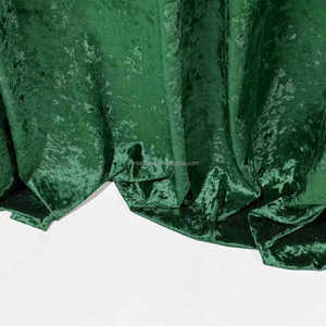 Lujo verde esmeralda 10 FT 12 FT 14FT terciopelo triturado telón de fondo cortinas cortina de terciopelo personalizado boda banquete eventos Decoración - Product Image 5