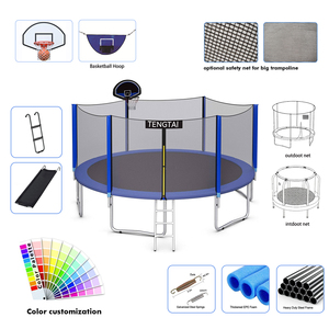 Tengtai <span class=keywords><strong>prix</strong></span> usine coloré 6/8/10/12/14/16FT durable enfants extérieur grand <span class=keywords><strong>trampoline</strong></span> avec filet - Product Image 6