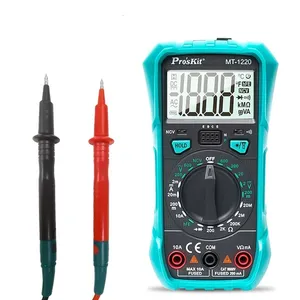 Multímetro Digital de Precisión <span class=keywords><strong>Proskit</strong></span> MT-1220 3-1/2, Medidor a Prueba de Quemaduras, Prueba y Medición sin Contacto, Iluminación LED - Product Image 1