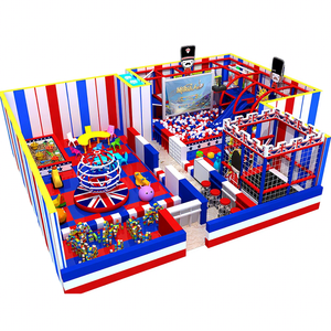 Grand parc <span class=keywords><strong>de</strong></span> jeux intérieur avec fosse à balles et structure en tissu pelucheux pour enfants <span class=keywords><strong>de</strong></span> 3 à 15 ans, garantie <span class=keywords><strong>de</strong></span> <span class=keywords><strong>2</strong></span> ans - Product Image 1