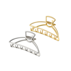 Pinza de Pelo Metálica Angelina de 9 cm, Diseño de Media Luna, para Mujeres y Niñas, Uso Diario, Estilo Simple, Alta Calidad - Product Image 1