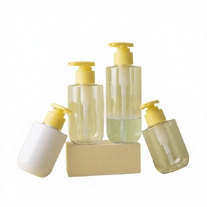 In Stock PET <b>200ml</b> Empty Round Shampoo <b>Bottle</b> with Press Pump OEM/ODM Brand Custom Logo Via Silk Screen Printing - Product Image 2