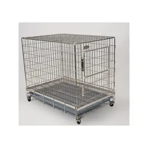 Pull-Out Bottom Mesh Cat Cage Pet House PRO304 Stainless Steel Pet Cage For Home Use