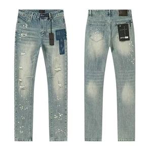 Jeans déchirés pour hommes, styles variés, coupe droite, denim, streetwear, jeans tendance pour hommes - Product Image 4