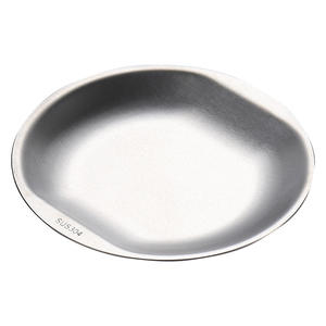 Piatto per Barbecue Moderno in Acciaio Inox 304 Stile Coreano, Piatto Dorato Poco Profondo, Piatto per Torte a Fondo Piatto, per Feste - Product Image 5