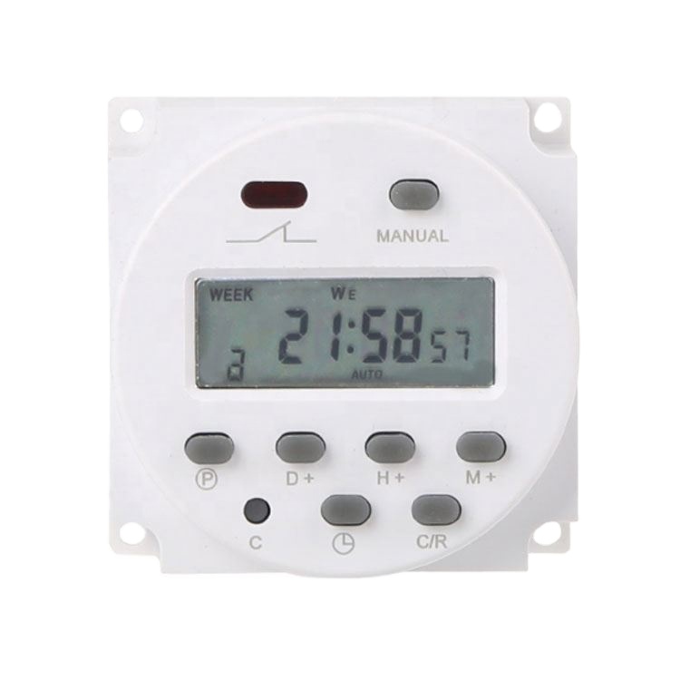 CN101A MIni zaman anahtarı 220v 110v 24v 12v 4 telli Lcd dijital günlük haftalık programlanabilir dijital zamanlayıcı