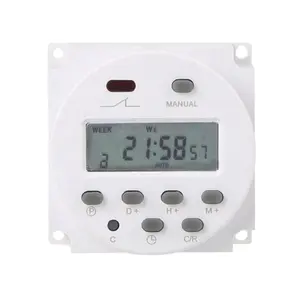 CN101A Mini Tijd Schakelaar 220V 110V 24V 12V Met 4 Draden Lcd Digitale Dagelijks Wekelijks Programmeerbare digitale Timer