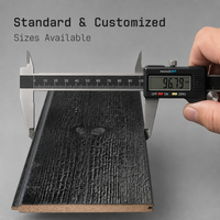 Panneaux muraux en bois carbonisé de pin écossais sur mesure, finition Shou Sugi Ban, pour l'architecture extérieure moderne et la décoration murale