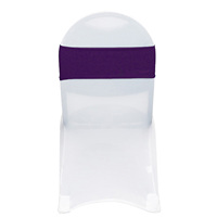 Bandes de chaise extensibles en spandex réutilisables et durables pour les mariages, les banquets et l'usage domestique