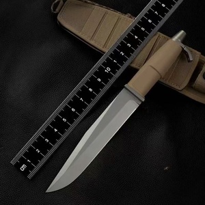 Coltello Tattico Personalizzabile ER <span class=keywords><strong>AMF</strong></span>, Lama Fissa in Acciaio Inossidabile di Alta Qualità, Fodero Industriale in Legno, DIY OEM per Coltelli - Product Image 3