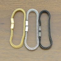Bracelet unisexe en acier inoxydable tressé double rangée avec fermoir, motif chat charmant, style audacieux et tendance, mode transfrontalière