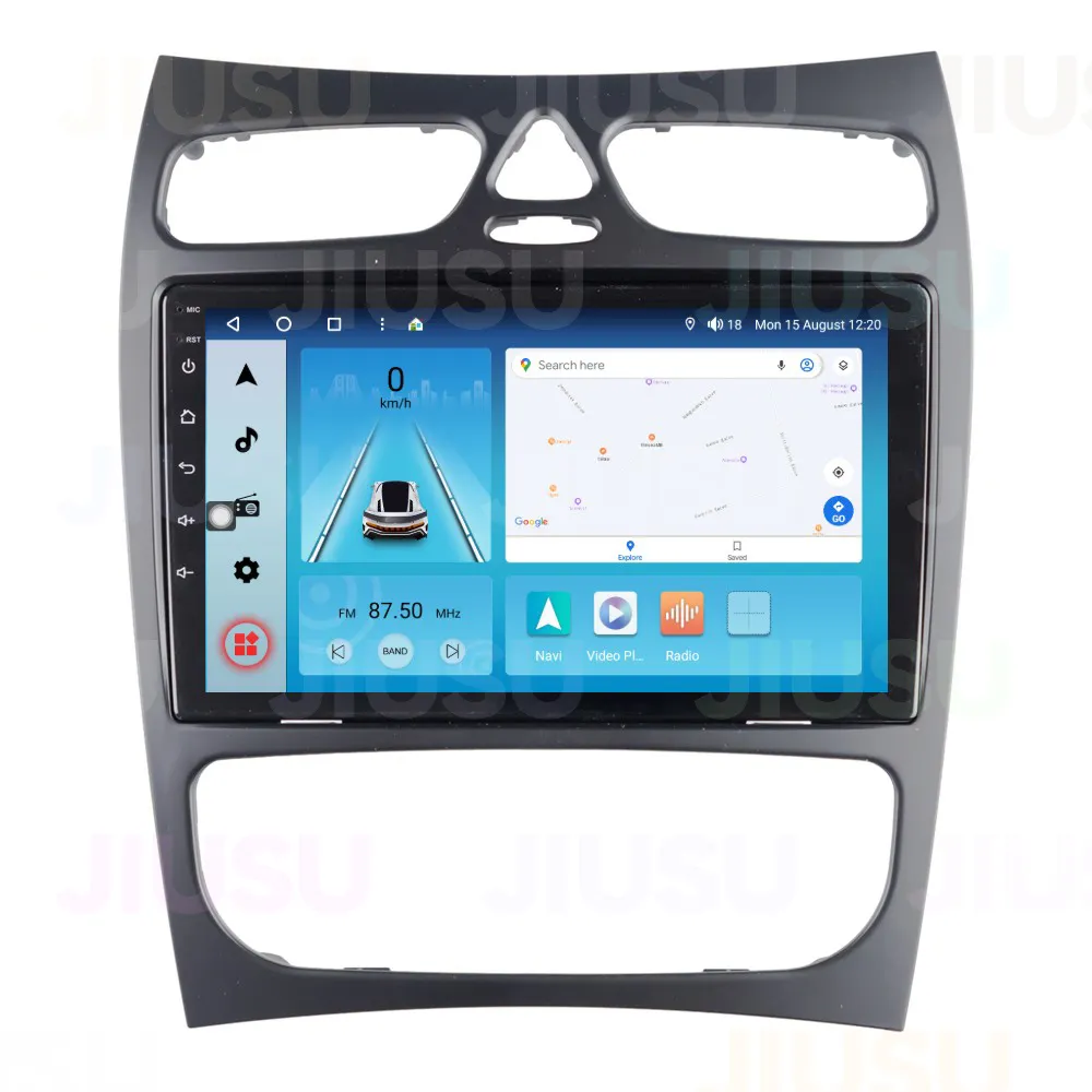 터치 스크린 안드로이드 12 자동차 라디오 GPS 네비게이션 DVD 플레이어 스테레오 멀티미디어 오디오 시스템 벤츠 CLK 2002-Carplay와 2005