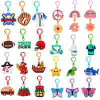 Porte-clés en plastique personnalisé, styles variés, logo sur mesure, pendentif tendance, cadeaux souvenirs, forme PVC, caoutchouc souple, personnalisable