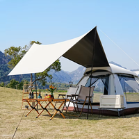 Tente de camping trois saisons KS Camouflage pour l'extérieur, ouverture automatique rapide, tente en toile à une chambre