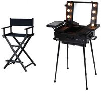 DreamCase – sac de voyage avec miroir lumineux Led, étui de transport pour maquillage, meilleur prix