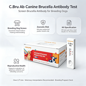 Kits de Prueba Rápida de Antígeno Canino para el Adenovirus Canino Tipo 2, Pruebas Rápidas de Antígeno para Animales - Product Image 1